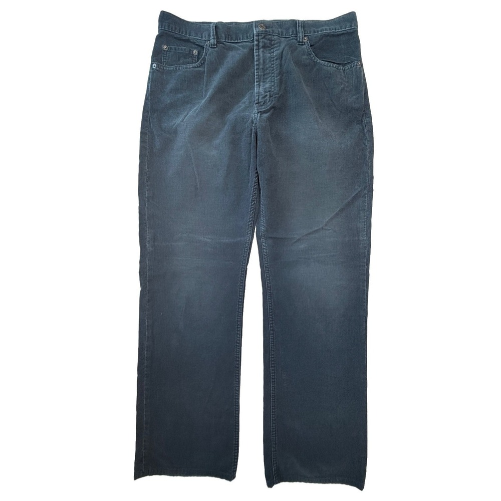 Banana Republic Corduroy Pants Mens 34x34 Charcoal Cotton Straight Leg Vintage